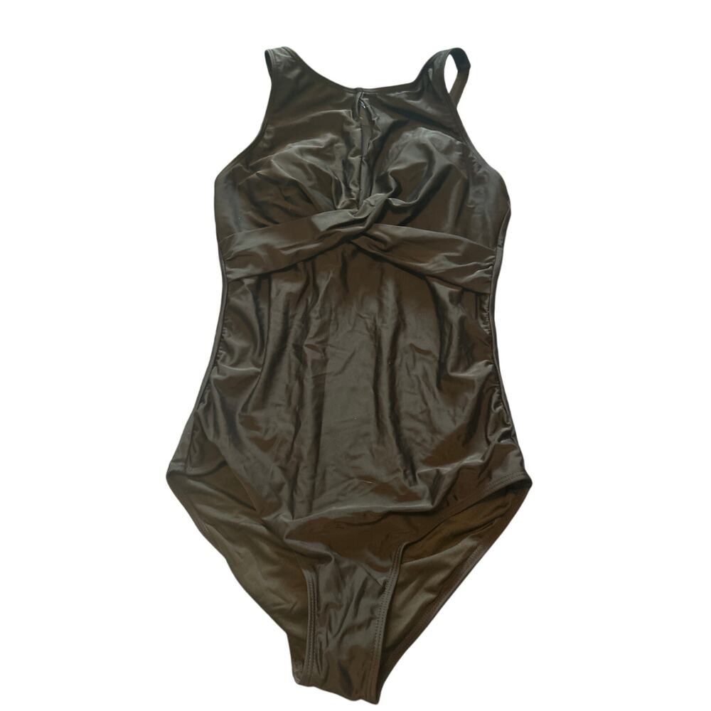 Elegant Black One-Piece Swimsuit